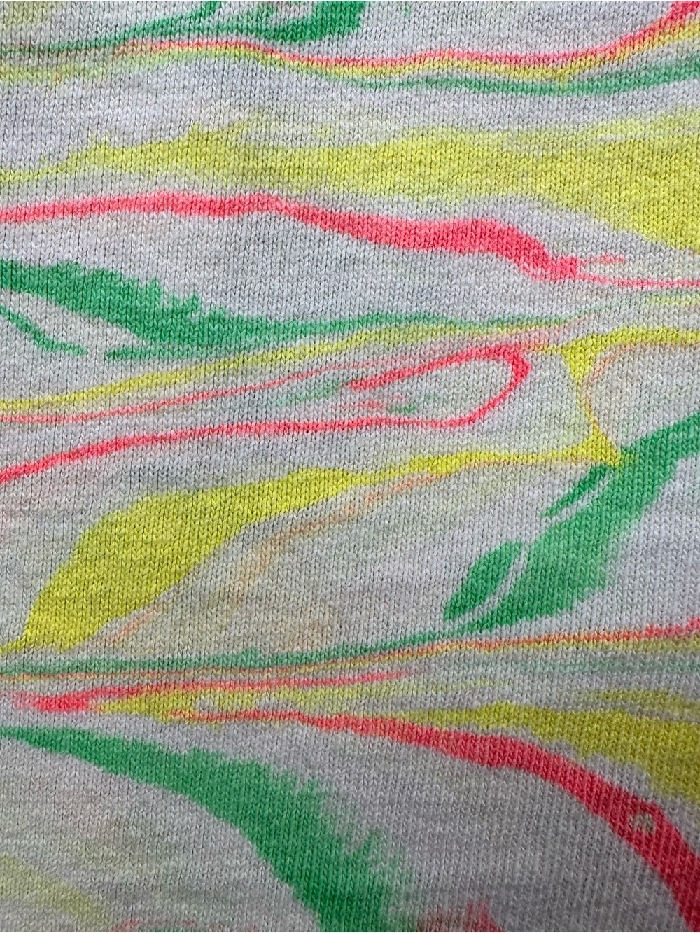 Vintage 1988 DUDE Sportswear Neon Surf Tee XL Single Stitch Boxy Cropped 80s - Picture 9 of 14
